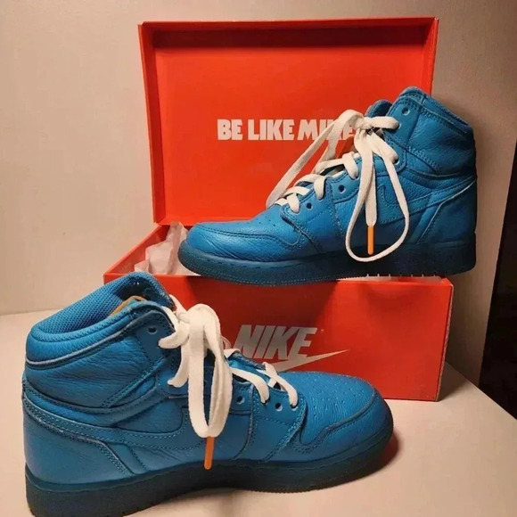 Nike Other - Nike Air Jordan 1 Retro High Gatorade Blue Lagoon Basketball Sneaker Youth 6
